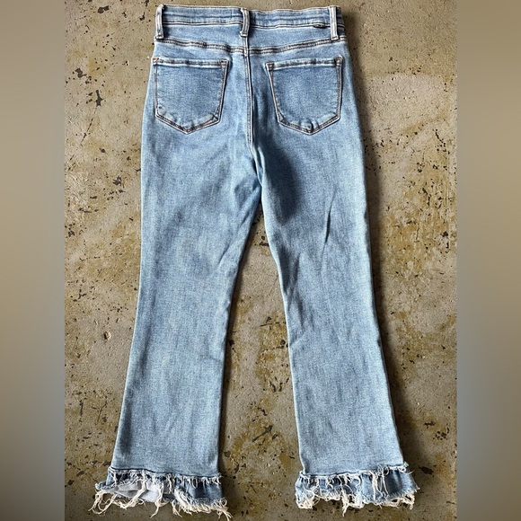 Special A Light Blue Flare Frayed Hem Women’s Jeans Size 7/28 - Picture 8 of 9